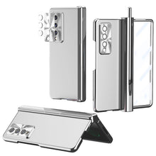 Load image into Gallery viewer, Luxury Magnetic Hinge Pen Holder Full Protection Case For Galaxy Z Fold 3/4/5/6/7 With Tempered Glass Film