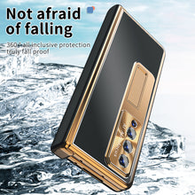 Load image into Gallery viewer, Aluminum Alloy Frame Magnetic Bracket All-Inclusive Electroplating Phone Case For Samsung Galaxy Z Fold3 Fold4 5G