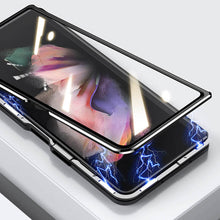 Load image into Gallery viewer, Samsung Galaxy Z Fold3 Fold4 Magnetic Double-Sided Protection Tempered Glass Aluminum Frame Phone Case