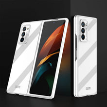 Load image into Gallery viewer, Luxury Plating Glass Case Anti-knock Protective Hard Edge Cover For Samsung Galaxy Z Fold 2 5G