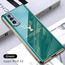 Load image into Gallery viewer, 2021 Luxury Deer Pattern Camera All-inclusive Electroplating Process Case For OPPO Reno 4 3 Pro R17 Pro Find X