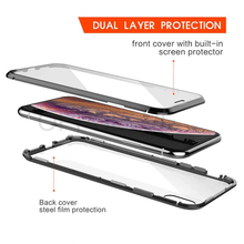 Load image into Gallery viewer, Magnetic Double Sided Tempered Glass Case For iPhone