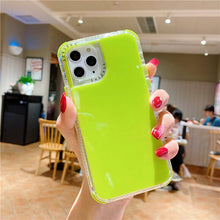 Load image into Gallery viewer, 2021 Candy Color Shockproof Bumper Phone Case For iPhone 12 12Pro Max 11Pro Solid Color Soft Back Cover For iPhone 11 11Pro Max XR X