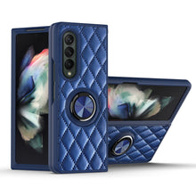 Load image into Gallery viewer, 2022 Luxury Argyle Leather Cover With Ring Holder For Samsung Galaxy Z Fold 3 Flip 3 5G