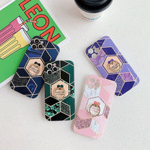 Load image into Gallery viewer, 2021 Love Electroplating Mosaic Marble Pattern Case For iPhone