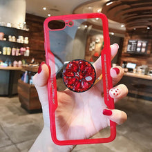 Load image into Gallery viewer, Diamond Airbag Bracket Phone Case For iPhone