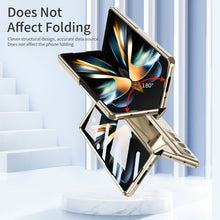 Load image into Gallery viewer, Enhanced Version of Golden Armor Hinge Folding Magnetic Bracket Shell Case For Samsung Galaxy Z Fold3 Fold4 5G With S-Pen Slot & Stylus