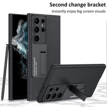 Load image into Gallery viewer, Ultra-Thin Leather Case for Samsung Galaxy S23 S23 Plus S23 Ultra With Kickstand