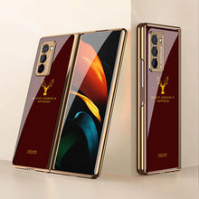 Load image into Gallery viewer, Luxury Plating Glass Case Anti-knock Protective Hard Edge Cover For Samsung Galaxy Z Fold 2 5G