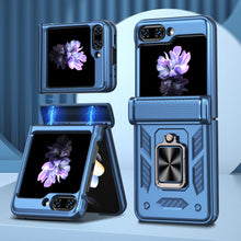 Load image into Gallery viewer, Armor Hinge Heavy Duty Full-Body Rugged Protective Case for Samsung Galaxy Z Flip4 5G With 360°Ring Magnetic Kickstand(Pre-sell) - mycasety2023 Mycasety