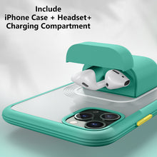 Load image into Gallery viewer, 2021 Magnetic Bluetooth Earphone Charging Compartment Case For iPhone 11 Pro Max 11 Pro XS Max XR 7Plus 8Plus SE 2020