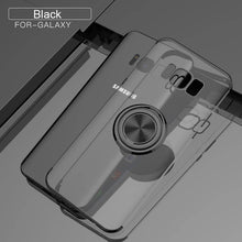 Load image into Gallery viewer, High Quality Electroplated Magnetic Car Holder Ring Case For Samsung