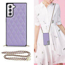 Load image into Gallery viewer, 2021 Luxury Brand Diamond Chain Diagonal Protective Case For Samsung