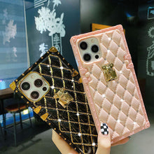 Load image into Gallery viewer, 2021 Luxury Brand Diamond Anti-fall Square Case For iPhone