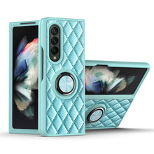 Load image into Gallery viewer, 2022 Luxury Argyle Leather Cover With Ring Holder For Samsung Galaxy Z Fold 3 Flip 3 5G