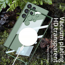 Load image into Gallery viewer, Electroplated Clear Phone Case With Magnetic MagSafe Charging Coil For Samsung Galaxy S23 Ultra Plus - {{ shop_name}} varyfun