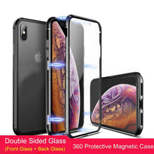 Load image into Gallery viewer, Magnetic Double Sided Tempered Glass Case For iPhone
