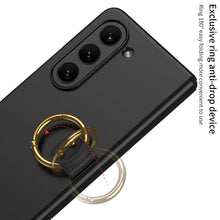 Load image into Gallery viewer, Electroplated Slim Samsung Galaxy Z Fold 5 Case with Front Screen Tempered Glass Protector & Ring - mycasety2023 Mycasety