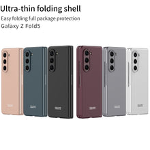 Load image into Gallery viewer, Electroplated Slim Samsung Galaxy Z Fold 5 Case with Front Screen Tempered Glass Protector - mycasety2023 Mycasety
