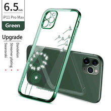 Load image into Gallery viewer, 2021 Dandelion Diamonds Electroplating Case For iPhone 12 Pro Max Mini 11 XS XR 7 8 Plus SE 2020 Cover