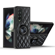 Load image into Gallery viewer, 2022 Luxury Argyle Leather Cover With Ring Holder For Samsung Galaxy Z Fold 3 Flip 3 5G