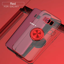 Load image into Gallery viewer, High Quality Electroplated Magnetic Car Holder Ring Case For Samsung