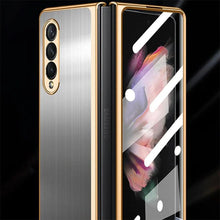 Load image into Gallery viewer, Samsung Galaxy Z Fold3 Fold4 Magnetic Brushed Metal Anti-fall Protective Cover
