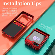 Load image into Gallery viewer, Armor Hinge Heavy Duty Full-Body Rugged Protective Case for Samsung Galaxy Z Flip4 5G With 360°Ring Magnetic Kickstand(Pre-sell) - mycasety2023 Mycasety