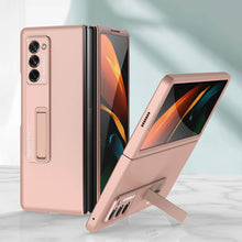 Load image into Gallery viewer, Luxury Plating Glass Case Anti-knock Protective Hard Edge Cover For Samsung Galaxy Z Fold 2 5G