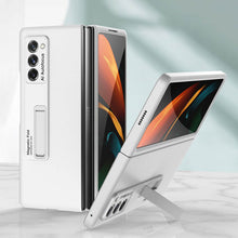 Load image into Gallery viewer, Luxury Plating Glass Case Anti-knock Protective Hard Edge Cover For Samsung Galaxy Z Fold 2 5G