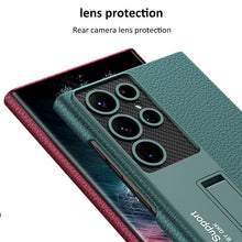 Load image into Gallery viewer, NEWEST Magnetic Holder Leather Case for Samsung Galaxy S22 S23 Ultra Plus 5G