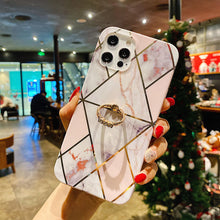 Load image into Gallery viewer, 2021 Fashion Electroplating Marble Pattern Case For iPhone