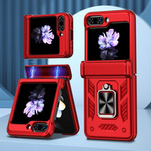 Load image into Gallery viewer, Armor Hinge Heavy Duty Full-Body Rugged Protective Case for Samsung Galaxy Z Flip4 5G With 360°Ring Magnetic Kickstand(Pre-sell) - mycasety2023 Mycasety