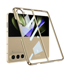 Load image into Gallery viewer, Electroplated Phantom Galaxy Z Fold 5 Case with Front Screen Tempered Glass Protector & Ring - mycasety2023 Mycasety