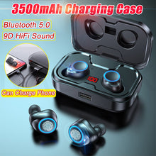 Load image into Gallery viewer, TWS Bluetooth 5.0 Earphones 3500mAh Charging Box Wireless Sports Waterproof Earbuds Headsets With Microphone