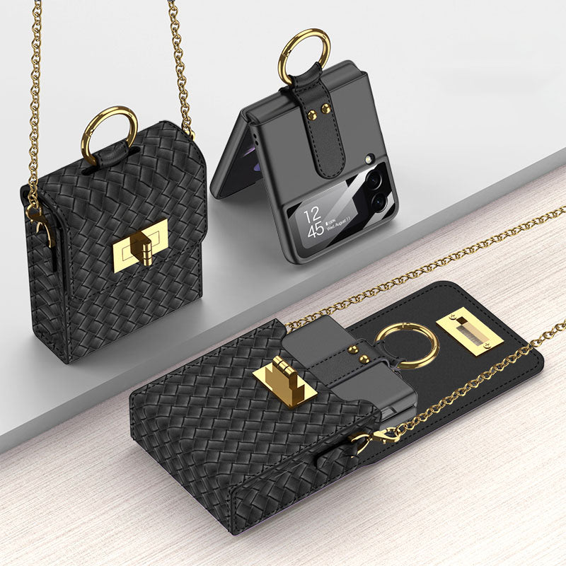 Luxury Mini Phone Backpack Design For Samsung Galaxy Z Flip4 Flip3 5G