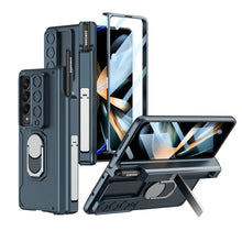 Load image into Gallery viewer, Magnetic Folding Armor Protective Case For Samsung Galaxy Z Fold4 Fold3 5G With Back Screen Protector