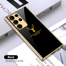 Load image into Gallery viewer, Luxury Plating Anti-knock Protection Tempered Glass Case For Samsung Galaxy S21 S22 S23 Plus Ultra