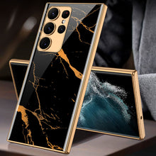Load image into Gallery viewer, Luxury Marble Pattern Camera All-inclusive Electroplating Process Case For Samsung S23 S22 S21 Ultra Plus