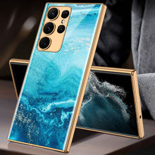 Load image into Gallery viewer, Luxury Marble Pattern Camera All-inclusive Electroplating Process Case For Samsung S23 S22 S21 Ultra Plus