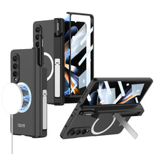 Load image into Gallery viewer, Magnetic Magsafe Wireless Charge Toughened Film Integrated Case With Bracket Pen Box For Samsung Galaxy Z Fold 4 5G