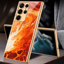 Load image into Gallery viewer, Luxury Plating Anti-knock Protection Tempered Glass Case For Samsung Galaxy S21 S22 S23 Plus Ultra