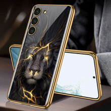 Load image into Gallery viewer, Luxury Plating Anti-knock Protection Tempered Glass Case For Samsung Galaxy S21 S22 S23 Plus Ultra