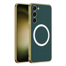 Load image into Gallery viewer, Magnetic Magsafe Leather Soft Case for Samsung Galaxy S23 Ultra Plus