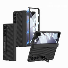 Load image into Gallery viewer, Magnetic Hinge Invisible Bracket All-included Protective Leather Phone Case For Samsung Galaxy Z Fold 5/4/3 - mycasety2023 Mycasety