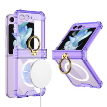 Load image into Gallery viewer, Magnetic MagSafe Airbag Ring Hinge Phone Case For Samsung Galaxy Z Flip5 Flip4 Flip3