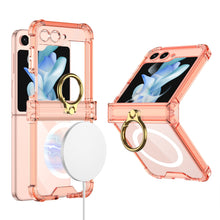 Load image into Gallery viewer, Magnetic MagSafe Airbag Ring Hinge Phone Case For Samsung Galaxy Z Flip5 Flip4 Flip3