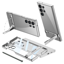 Load image into Gallery viewer, Electroplating Invisible Bracket Phone Case For Samsung Galaxy S24 S23 Ultra Plus