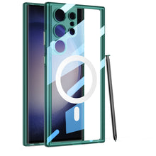 Load image into Gallery viewer, Magnetic Coil Protective Transparent Phone Case For Samsung Galaxy S24 S23 Ultra Plus