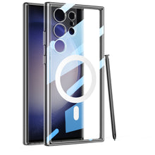 Load image into Gallery viewer, Magnetic Coil Protective Transparent Phone Case For Samsung Galaxy S24 S23 Ultra Plus
